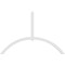 Ekena Millwork Archdale Architectural Grade PVC Gable Bracket, 96"W x 64"H x 2"D x 4"F, 16/12 Pitch GBP096X64X0204ARC00 - alternate 2
